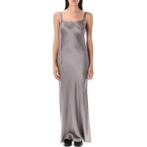 THE GARMENT Women's Long Silk Slip Dress Women SMOKE GREY Dresses